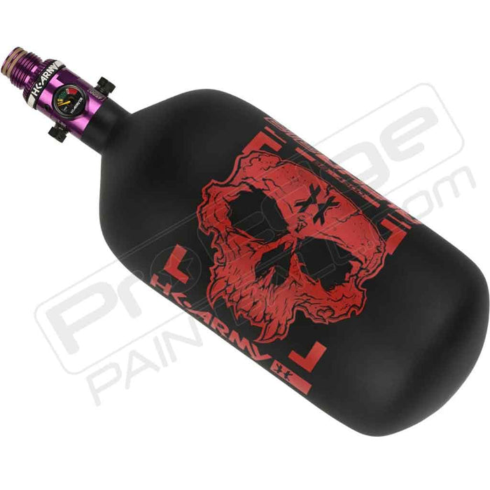 HK Army Alpha Air "Doom" Carbon Fiber Tank - Choose Regulator - 88 4500 - Scorch - Black/Red