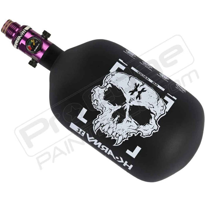 HK Army Alpha Air "Doom" Carbon Fiber Tank - Choose Regulator - 68 4500 - Ghost - Black/White