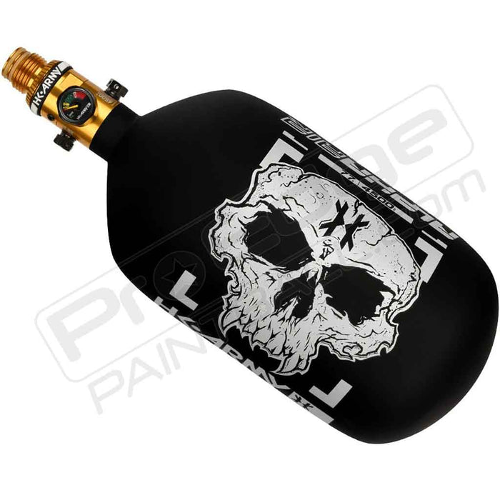 HK Army Alpha Air "Doom" Carbon Fiber Tank - Choose Regulator - 77 4500 - Ghost - Black/White