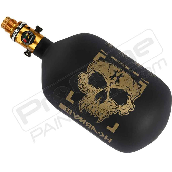 HK Army Alpha Air "Doom" Carbon Fiber Tank - Choose Regulator - 68 4500 - Midas - Black/Gold