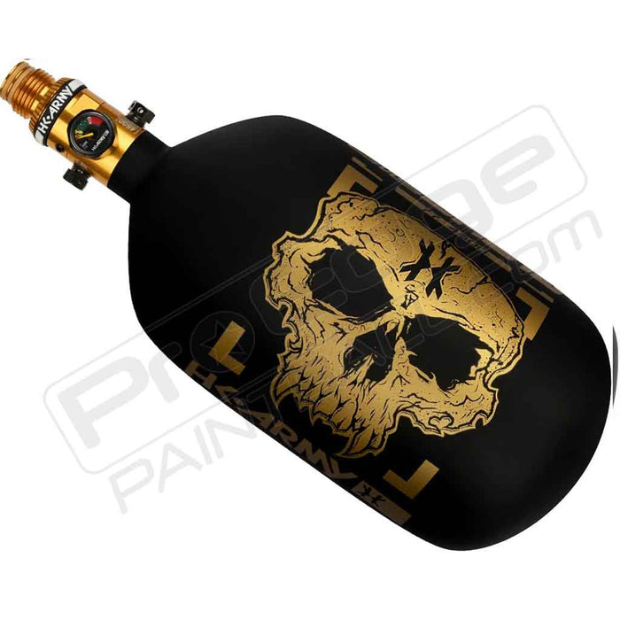 HK Army Alpha Air "Doom" Carbon Fiber Tank - Choose Regulator - 77 4500 - Midas - Black/Gold