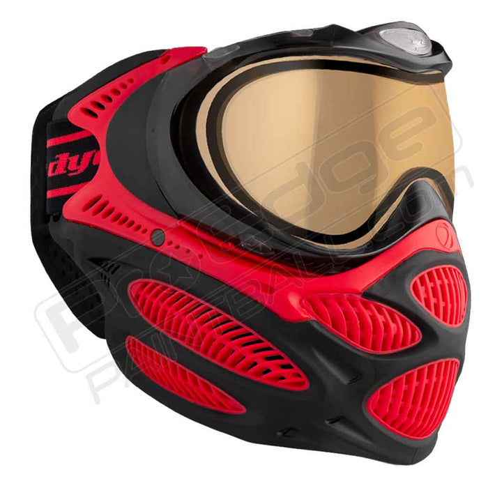 Dye i3 Pro Paintball Mask - Fire Red - Choose Lens Color
