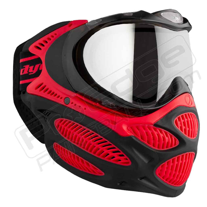 Dye i3 Pro Paintball Mask - Fire Red - Choose Lens Color