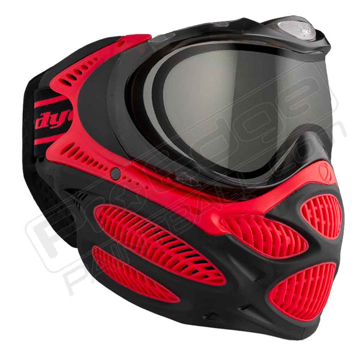 Dye i3 Pro Paintball Mask - Fire Red - Choose Lens Color