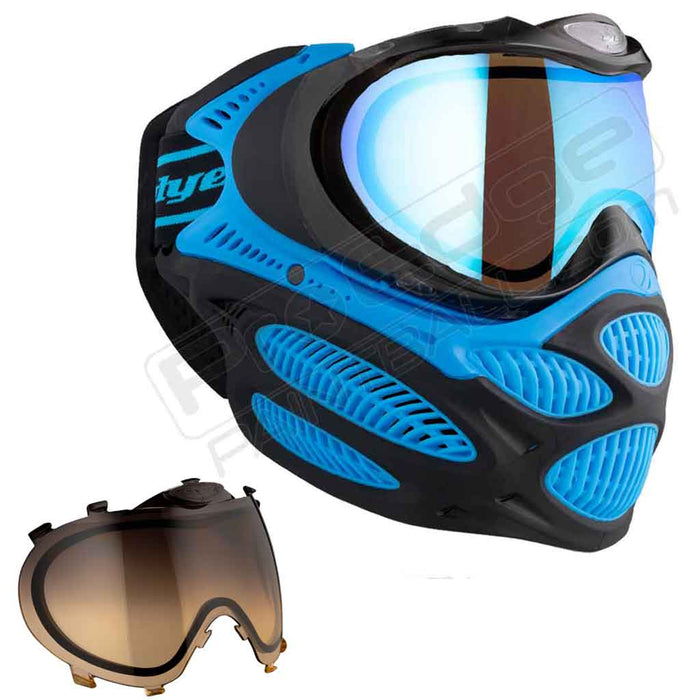 Dye i3 Pro Paintball Mask - Glacier Blue - Choose Lens Color