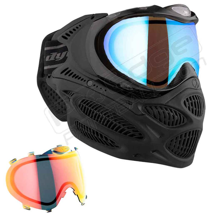Dye i3 Pro Paintball Mask - Onyx Black - Choose Lens Color