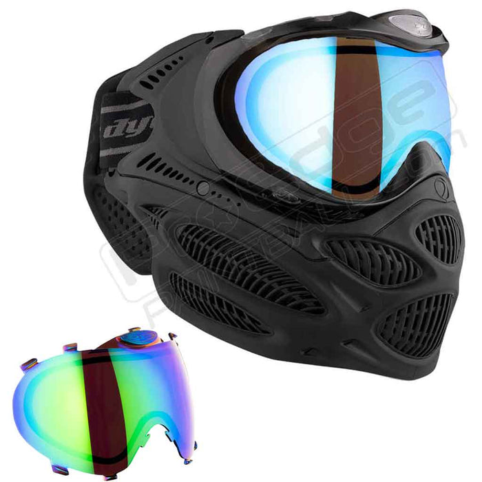 Dye i3 Pro Paintball Mask - Onyx Black - Choose Lens Color