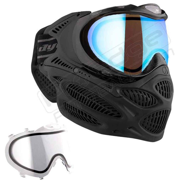 Dye i3 Pro Paintball Mask - Onyx Black - Choose Lens Color