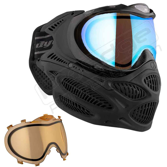 Dye i3 Pro Paintball Mask - Onyx Black - Choose Lens Color