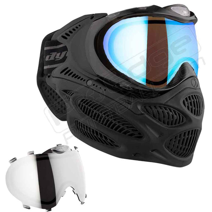 Dye i3 Pro Paintball Mask - Onyx Black - Choose Lens Color