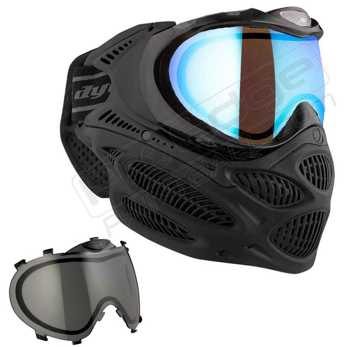 Dye i3 Pro Paintball Mask - Onyx Black - Choose Lens Color