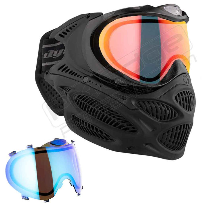 Dye i3 Pro Paintball Mask - Onyx Black - Choose Lens Color