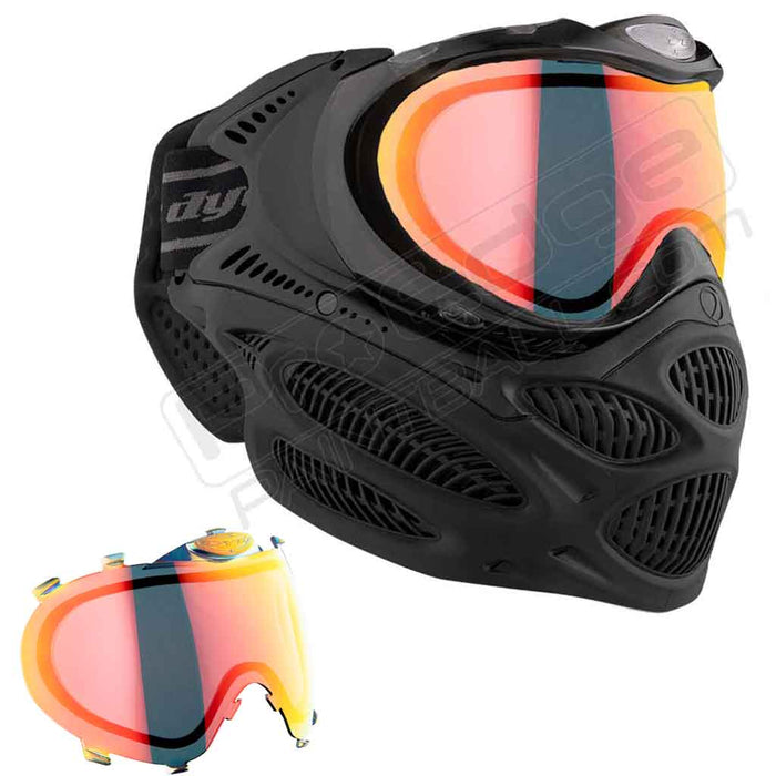 Dye i3 Pro Paintball Mask - Onyx Black - Choose Lens Color