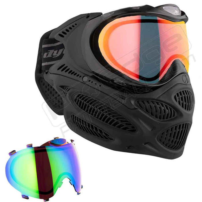 Dye i3 Pro Paintball Mask - Onyx Black - Choose Lens Color