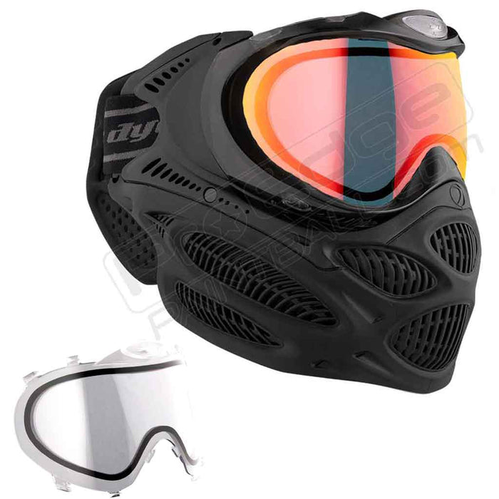 Dye i3 Pro Paintball Mask - Onyx Black - Choose Lens Color