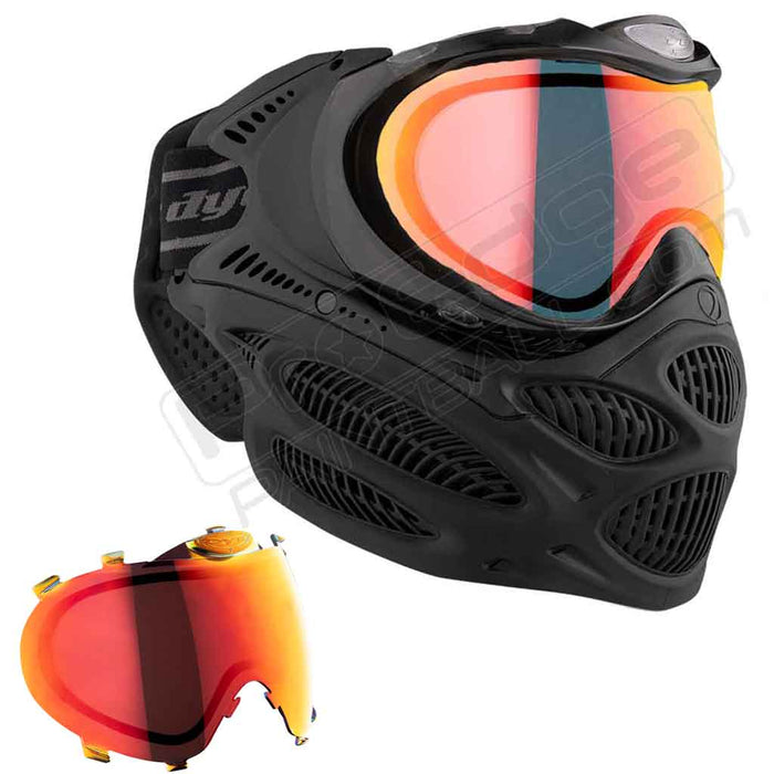 Dye i3 Pro Paintball Mask - Onyx Black - Choose Lens Color