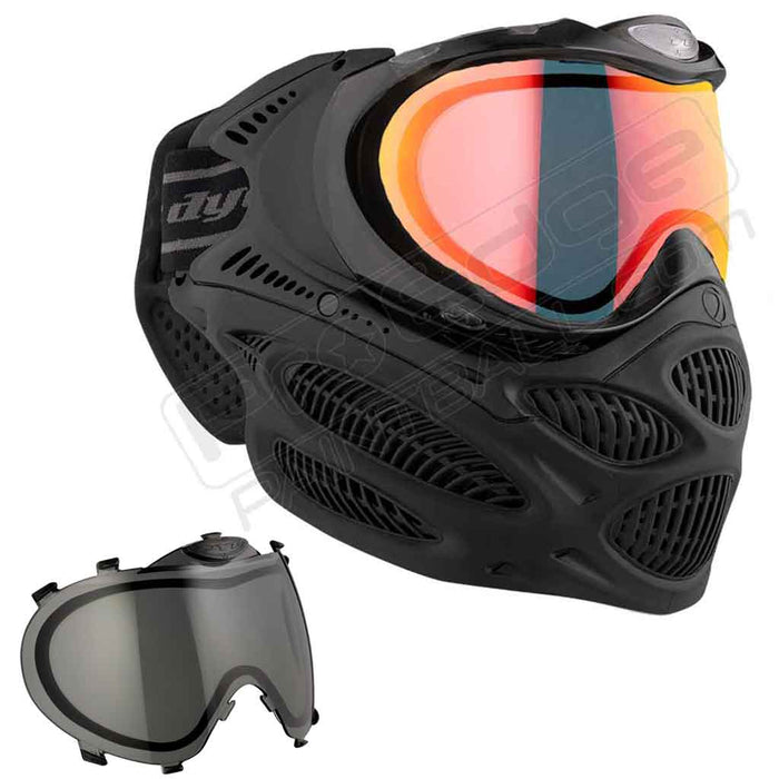 Dye i3 Pro Paintball Mask - Onyx Black - Choose Lens Color