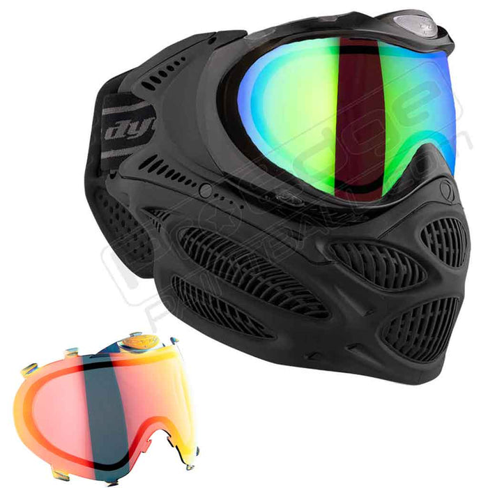 Dye i3 Pro Paintball Mask - Onyx Black - Choose Lens Color