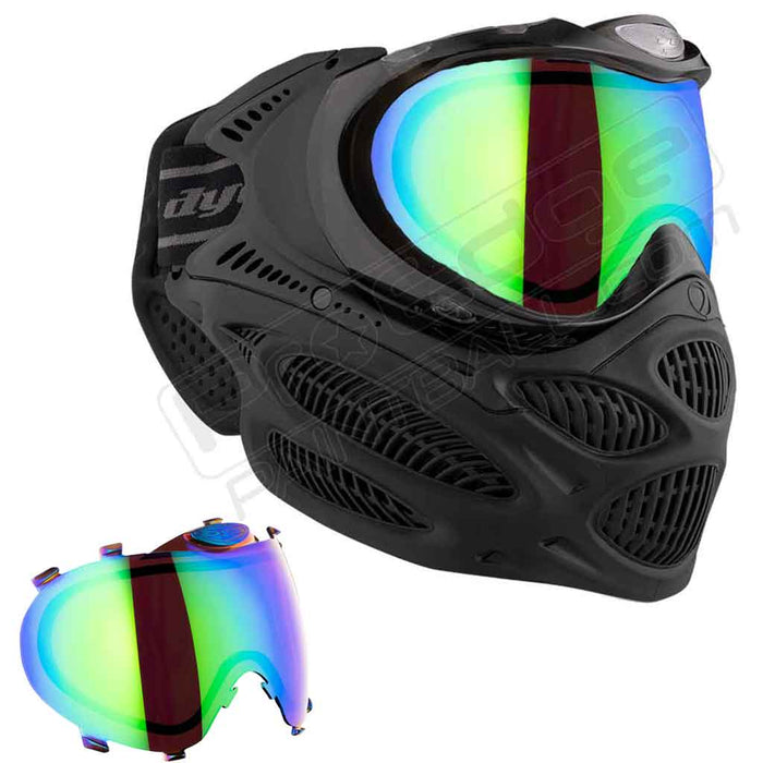 Dye i3 Pro Paintball Mask - Onyx Black - Choose Lens Color