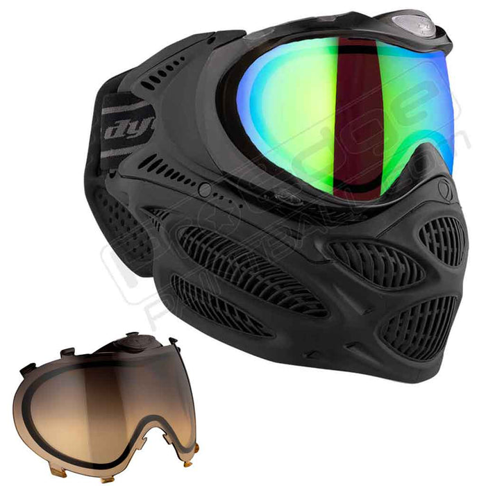 Dye i3 Pro Paintball Mask - Onyx Black - Choose Lens Color