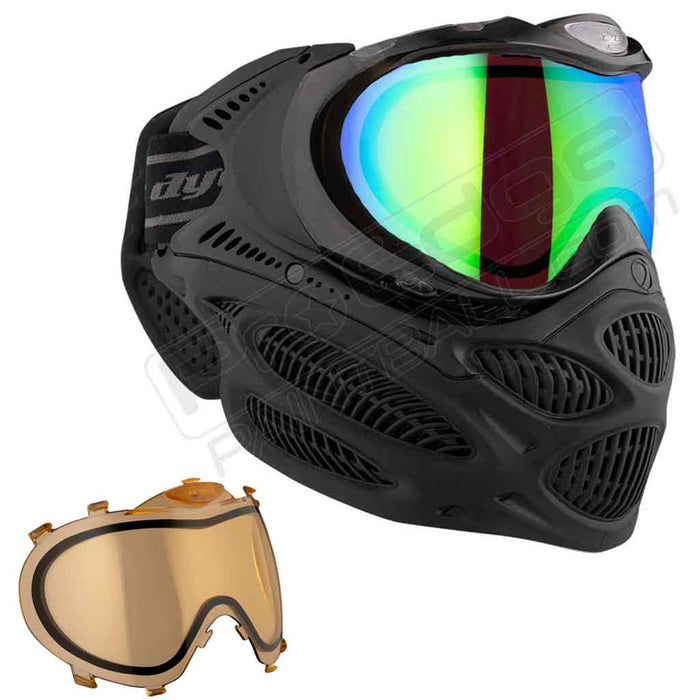 Dye i3 Pro Paintball Mask - Onyx Black - Choose Lens Color
