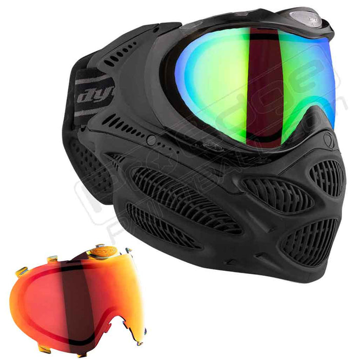 Dye i3 Pro Paintball Mask - Onyx Black - Choose Lens Color