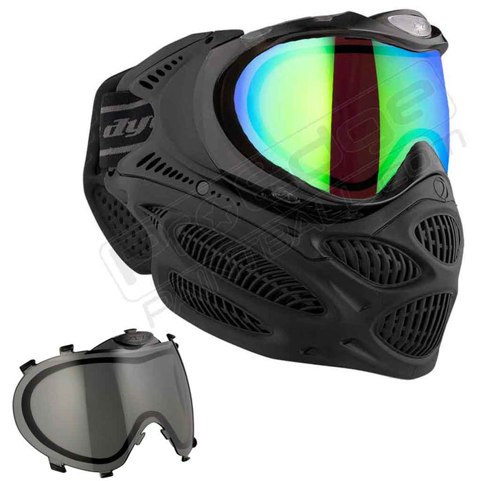 Dye i3 Pro Paintball Mask - Onyx Black - Choose Lens Color