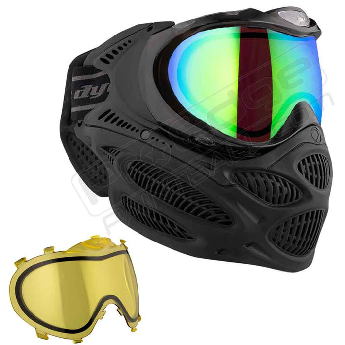 Dye i3 Pro Paintball Mask - Onyx Black - Choose Lens Color