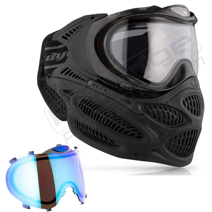 Dye i3 Pro Paintball Mask - Onyx Black - Choose Lens Color