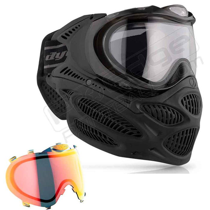 Dye i3 Pro Paintball Mask - Onyx Black - Choose Lens Color