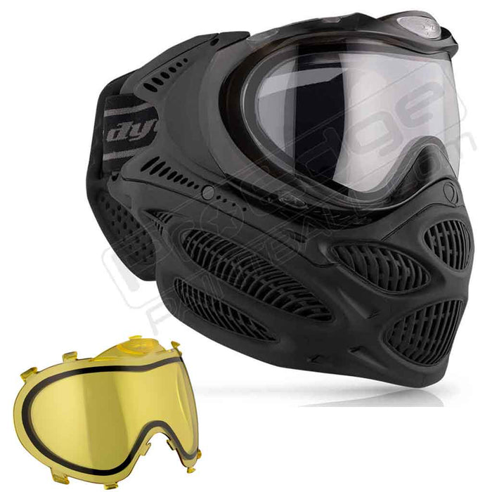 Dye i3 Pro Paintball Mask - Onyx Black - Choose Lens Color