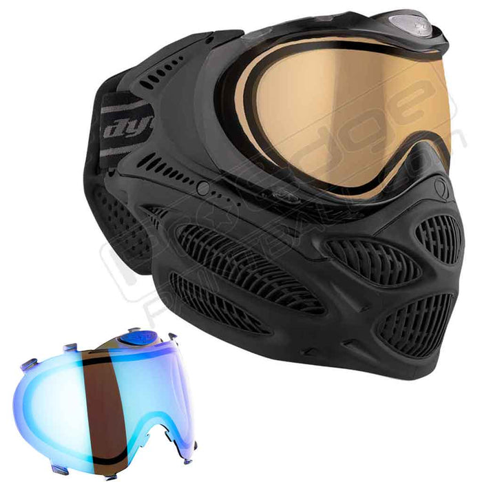 Dye i3 Pro Paintball Mask - Onyx Black - Choose Lens Color