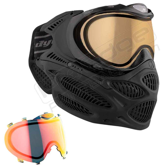 Dye i3 Pro Paintball Mask - Onyx Black - Choose Lens Color