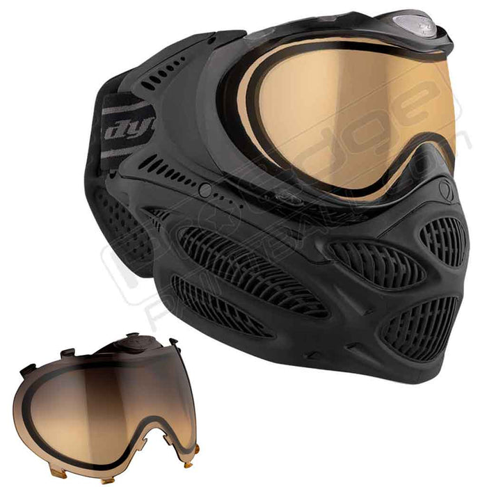 Dye i3 Pro Paintball Mask - Onyx Black - Choose Lens Color