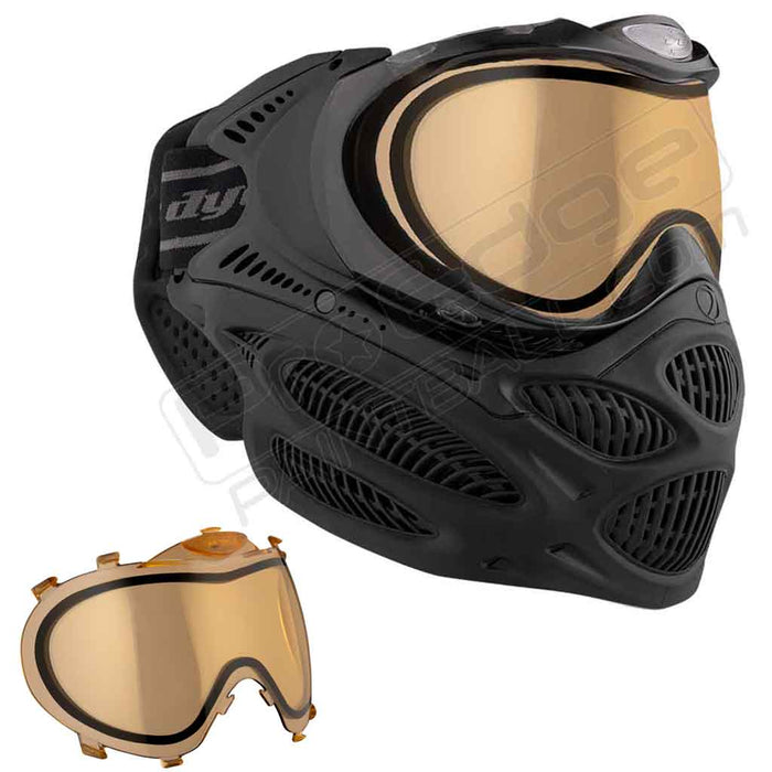 Dye i3 Pro Paintball Mask - Onyx Black - Choose Lens Color