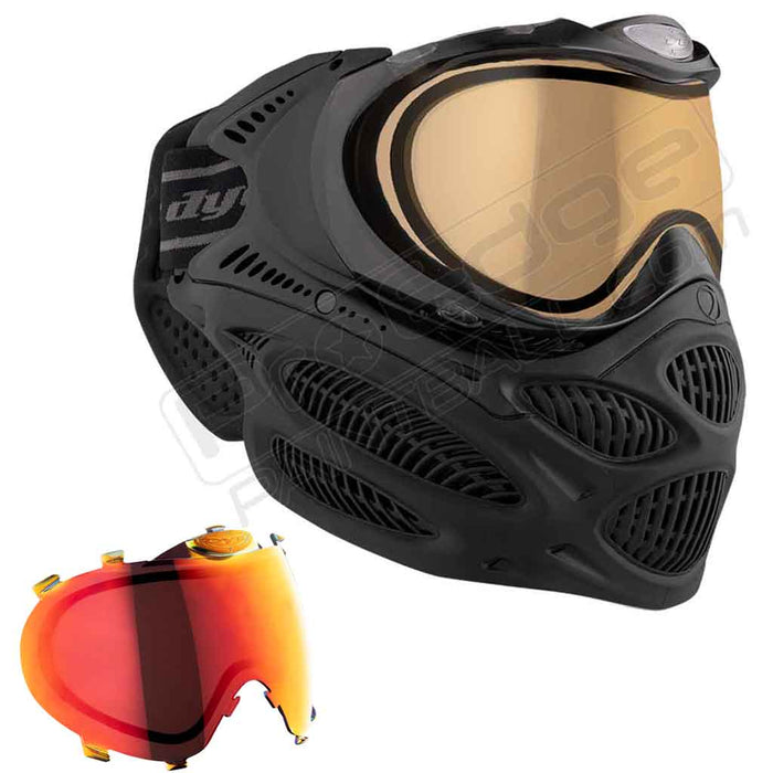 Dye i3 Pro Paintball Mask - Onyx Black - Choose Lens Color