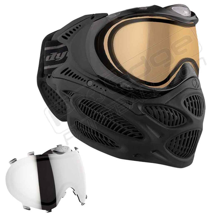 Dye i3 Pro Paintball Mask - Onyx Black - Choose Lens Color
