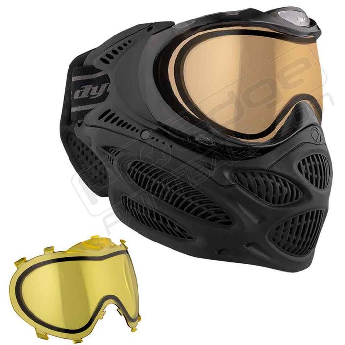 Dye i3 Pro Paintball Mask - Onyx Black - Choose Lens Color