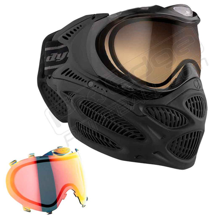 Dye i3 Pro Paintball Mask - Onyx Black - Choose Lens Color