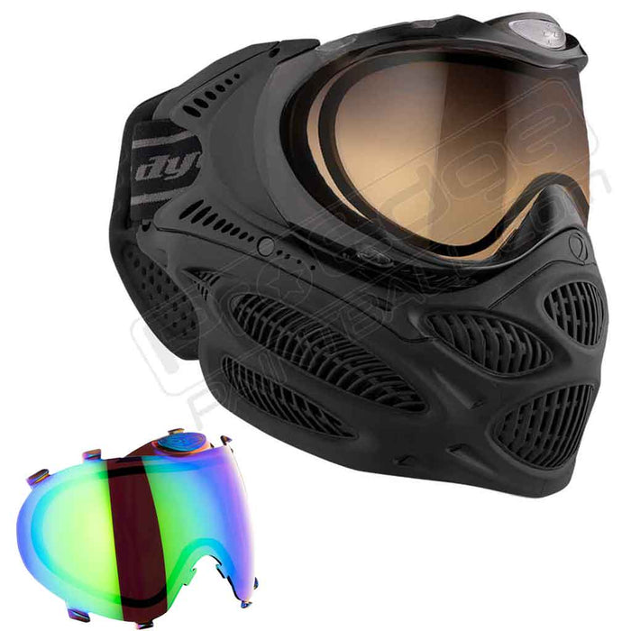 Dye i3 Pro Paintball Mask - Onyx Black - Choose Lens Color