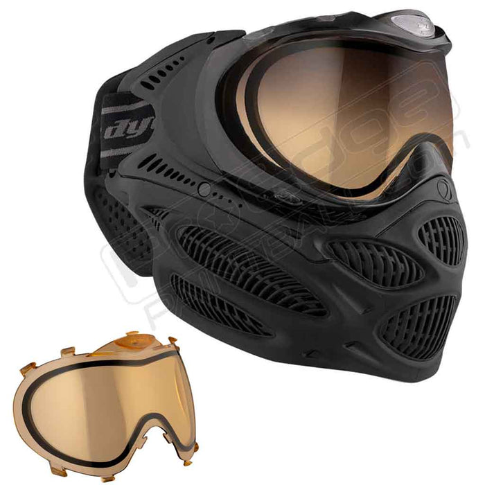 Dye i3 Pro Paintball Mask - Onyx Black - Choose Lens Color