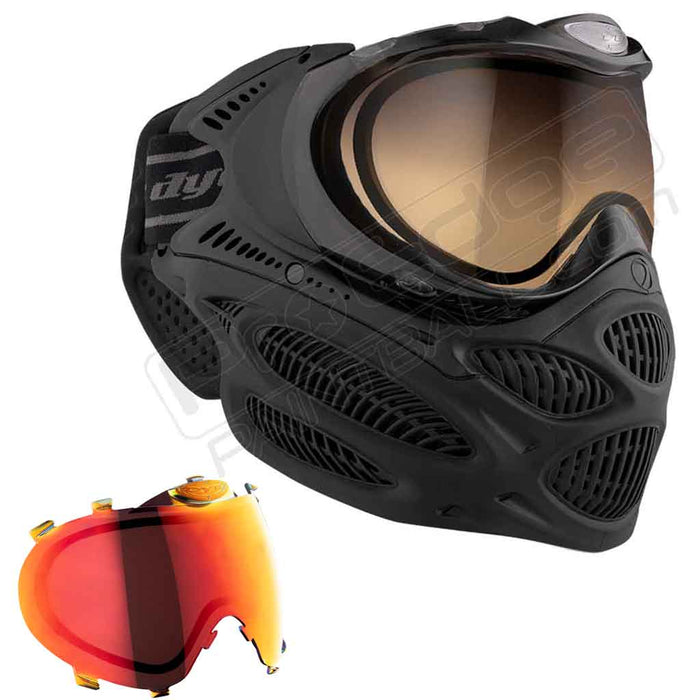 Dye i3 Pro Paintball Mask - Onyx Black - Choose Lens Color