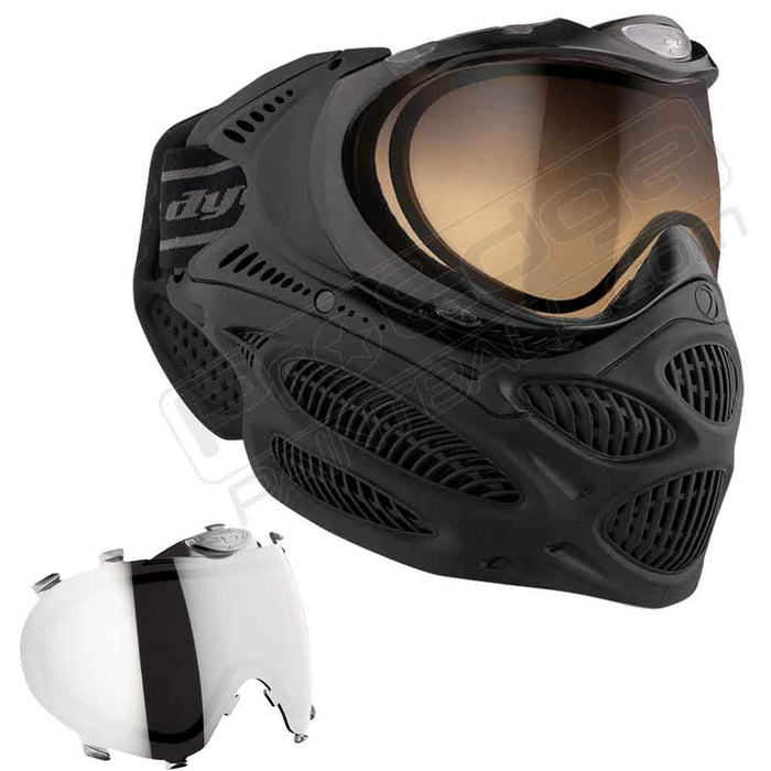 Dye i3 Pro Paintball Mask - Onyx Black - Choose Lens Color