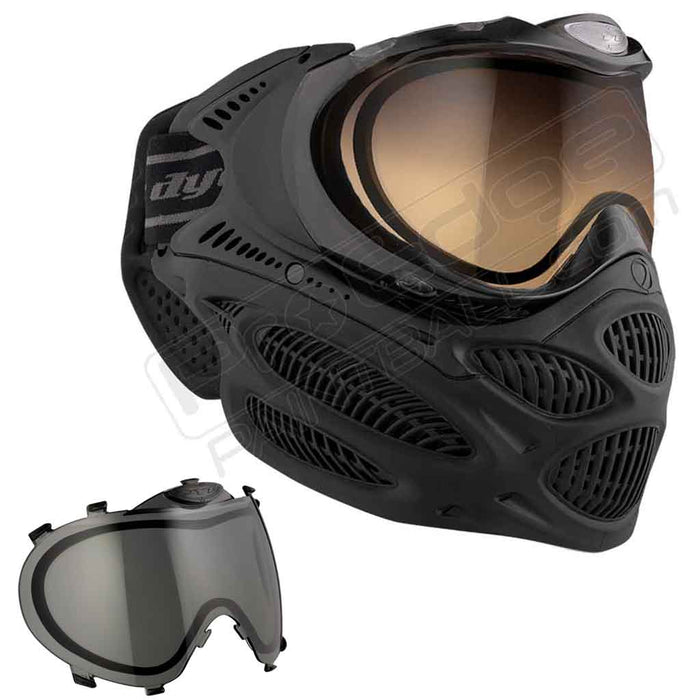 Dye i3 Pro Paintball Mask - Onyx Black - Choose Lens Color