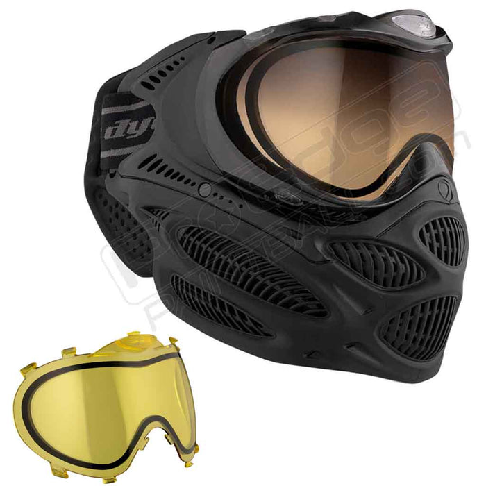Dye i3 Pro Paintball Mask - Onyx Black - Choose Lens Color