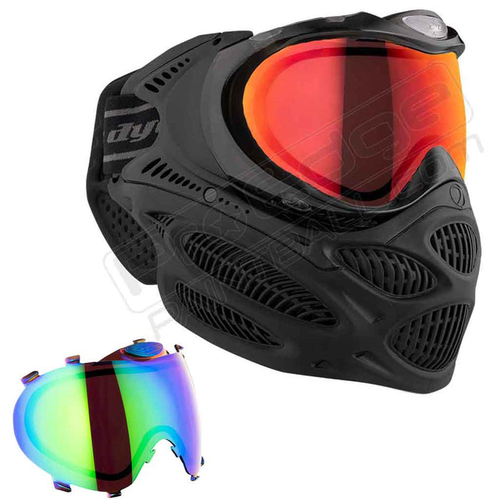 Dye i3 Pro Paintball Mask - Onyx Black - Choose Lens Color