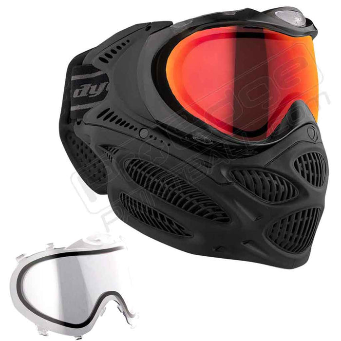 Dye i3 Pro Paintball Mask - Onyx Black - Choose Lens Color