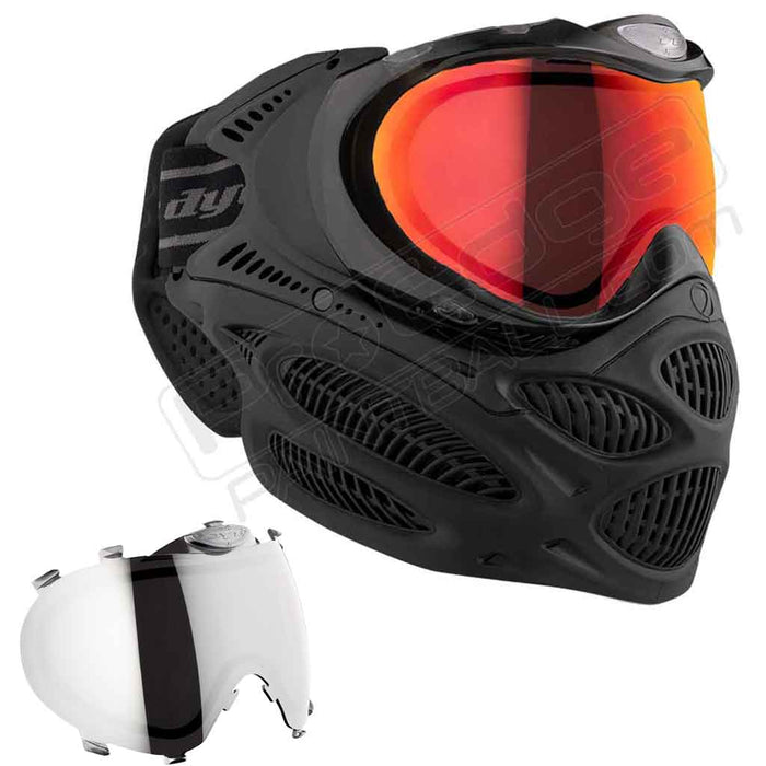 Dye i3 Pro Paintball Mask - Onyx Black - Choose Lens Color
