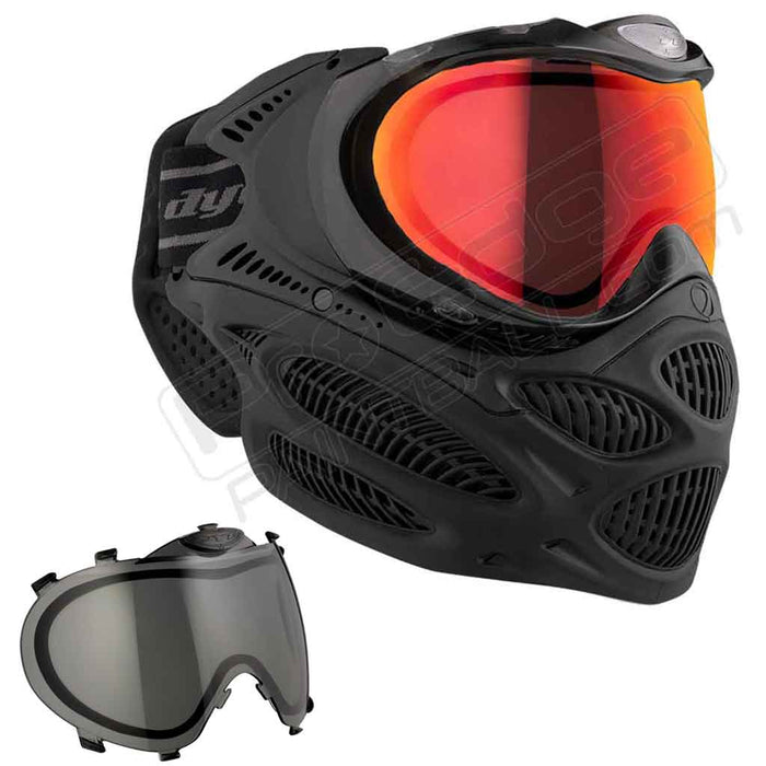 Dye i3 Pro Paintball Mask - Onyx Black - Choose Lens Color