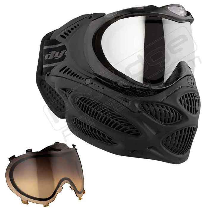 Dye i3 Pro Paintball Mask - Onyx Black - Choose Lens Color